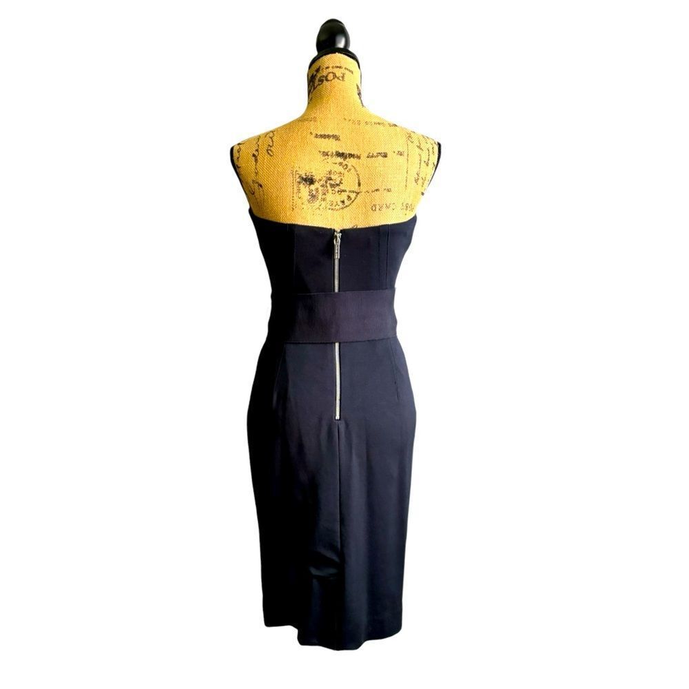 MICHAEL Michael Kors Navy Strapless Dress Size O NWT  4 0436 - Picture 12 of 13